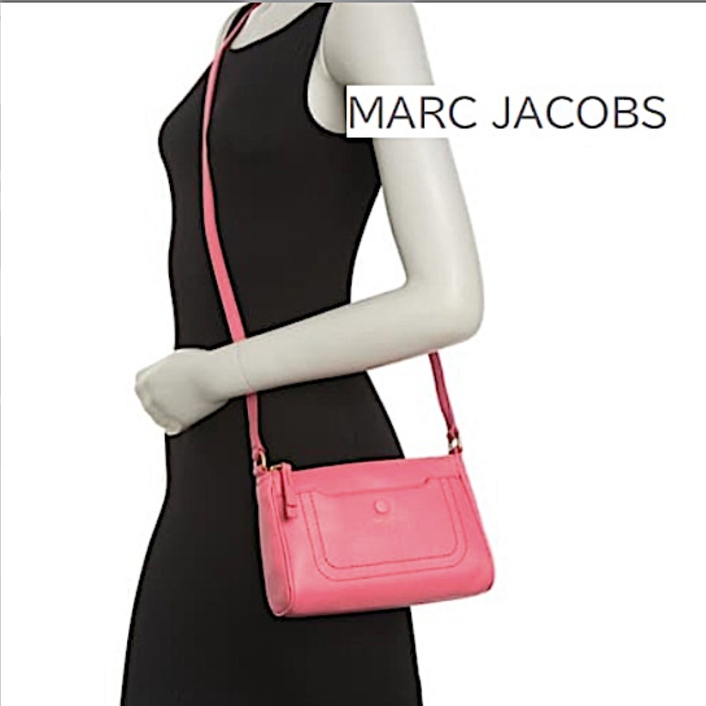 MARC JACOBS Empire City Leather Crossbody Bag In Cupid Pink